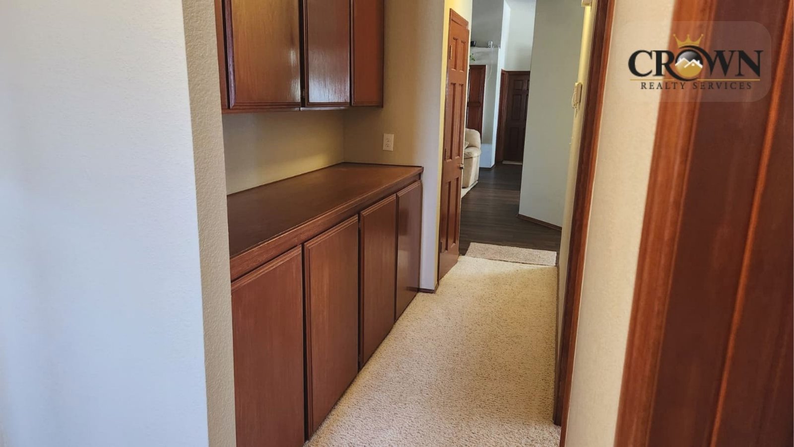 Spacious closet and storage space